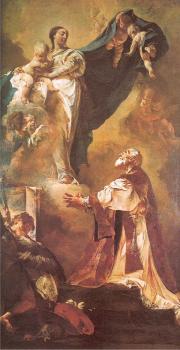 Giovanni Battista Piazzetta : The Virgin Appearing to St